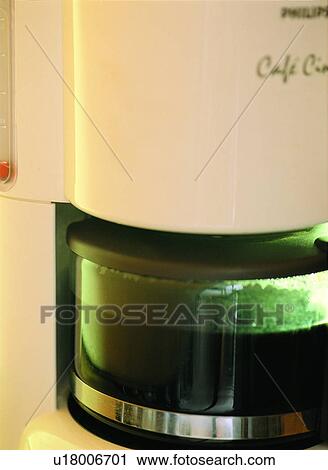 Stock Image - Liquid, Food And Drink, Coffee Machine, Coffee Pot, Coffee Maker, Refreshment, Percolator. Fotosearch