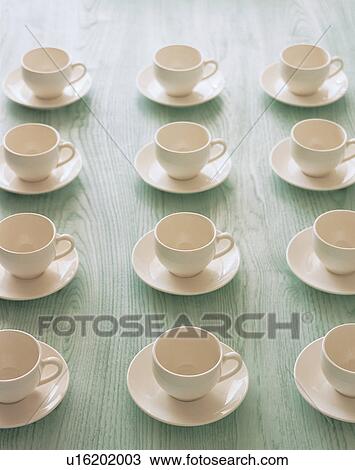 Stock Image - array, ceramic, arrangement. Fotosearch