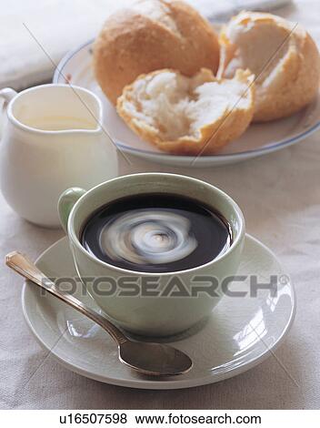 beverage, bread, breakfast View Large Photo Image Stock Photo - beverage, bread, breakfast. Fotosearch