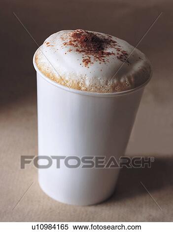 Stock Photography - beverage, brim, cappuccino. Fotosearch