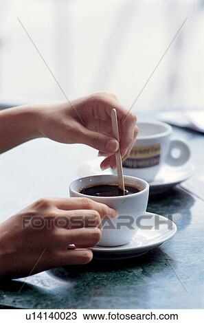 Stock Image - beverage, caf?, china, chinaware. Fotosearch