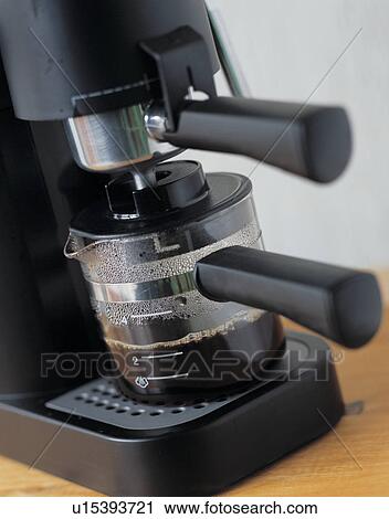 coffeepot, cup, coffee, preparation, device, close-up, drinkable View Large Photo Image Stock Image - coffeepot, cup, coffee, preparation, device, close-up, drinkable. Fotosearch