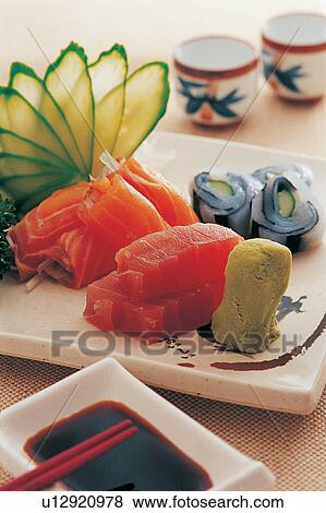 Stock Photo - Chinese Culture, Indoor, Close-Up, Soy Sauce, Cup, Vegetable. Fotosearch