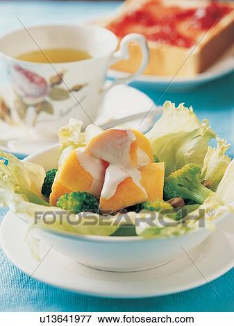 Stock Photo - Vegetable, Papaya, Indoor, Fruit Preserves, Jam, Bread. Fotosearch