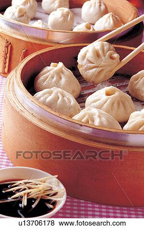 Asian dumplings View Large Photo Image Stock Photo - Asian dumplings . Fotosearch
