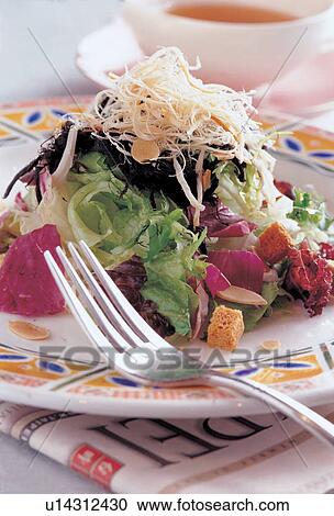 Delicious dinner salad View Large Photo Image Stock Image - Delicious dinner salad . Fotosearch
