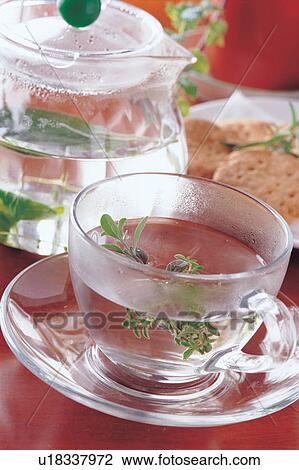 Stock Image - Herbal water heated . Fotosearch