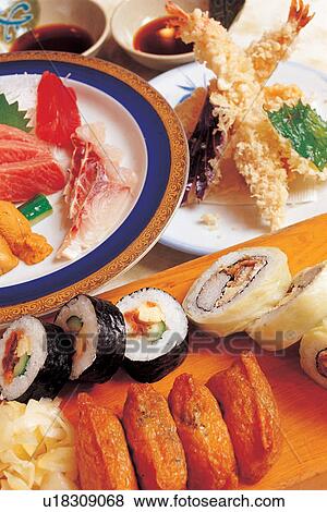 Stock Photo - meal, platter, indoor, chinaware, table ware, vegetable, vegetables. Fotosearch