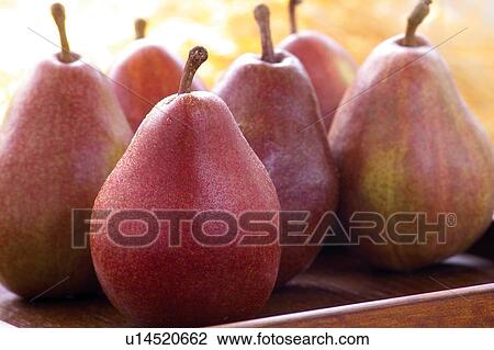 Stock Image - Healthy Eating, Group Of Objects, Fruit, Pear, Food And Drink. Fotosearch