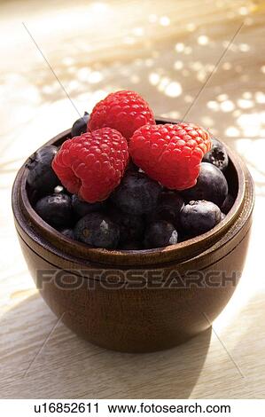 Stock Image - Raspberry, Freshness, Close-Up, Still Life, Fruit. Fotosearch