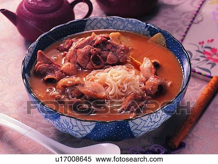 food, pork foot noodles, soup, bowl, spoon, tea pot View Large Photo Image Stock Photography - food, pork foot noodles, soup, bowl, spoon, tea pot. Fotosearch