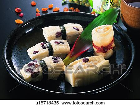 plate, rice, tea cup, raisin, sushi, food, leaf View Large Photo Image Stock Photography - plate, rice, tea cup, raisin, sushi, food, leaf. Fotosearch
