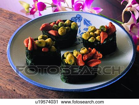 plate, sushi, bean, food, orchid View Large Photo Image Stock Image - plate, sushi, bean, food, orchid. Fotosearch
