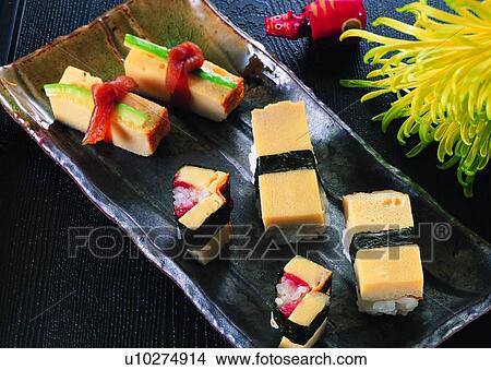 rice, plate, decoration, chrysanthemum, food, egg View Large Photo Image Picture - rice, plate, decoration, chrysanthemum, food, egg. Fotosearch