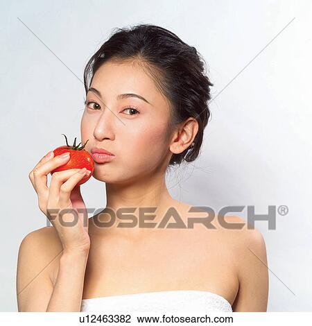 Stock Image - Black Hair, Close-Up, Asian Ethnicity. Fotosearch