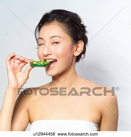 Stock Photo - Black Hair, Close-Up, Asian Ethnicity. Fotosearch