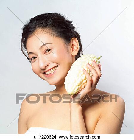 Picture - Black Hair, Close-Up, Cheerful, Asian Ethnicity. Fotosearch