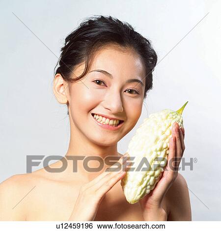 Gourd, Vegetable, Hair Back, One Person, Body Conscious View Large Photo Image Stock Photograph - Gourd, Vegetable, Hair Back, One Person, Body Conscious. Fotosearch