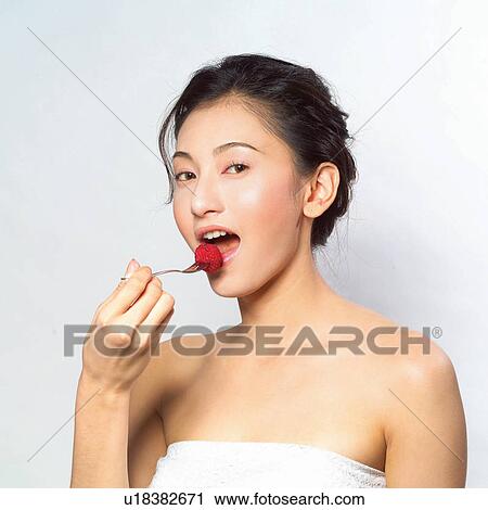 Looking At Camera, Black Hair, Freshness, Portrait, Spoon, Tube Top View Large Photo Image Stock Image - Looking At Camera, Black Hair, Freshness, Portrait, Spoon, Tube Top. Fotosearch