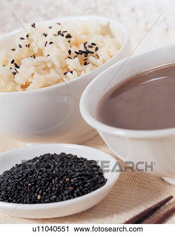 Stock Image - bowl, grain, seeds, cuisine, food, soup. Fotosearch