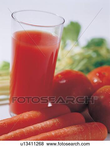 Stock Photo - carrot, carrot juice, drink. Fotosearch