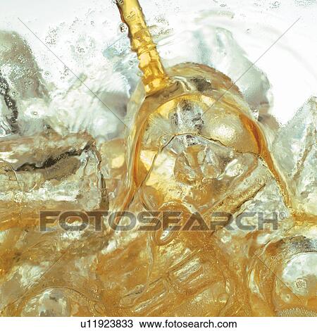 Stock Image - square, aerated, beverage, bubbles. Fotosearch