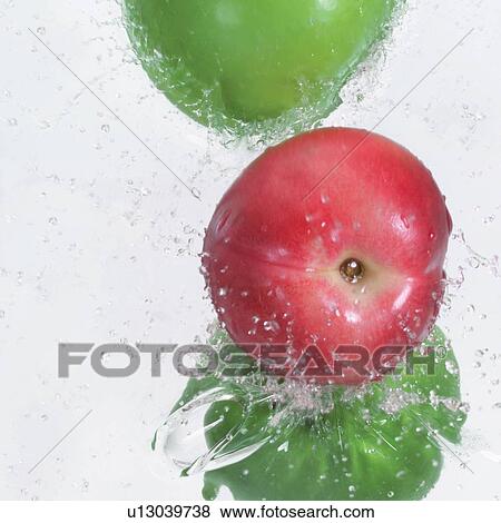 Stock Photo - square, appearance, apples, close-up. Fotosearch