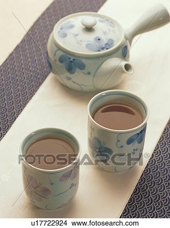 Picture - beverage, ceramic, asian. Fotosearch