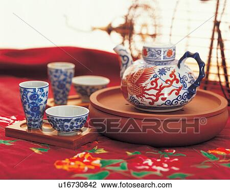 Stock Image - beverage, ceramic, asian. Fotosearch