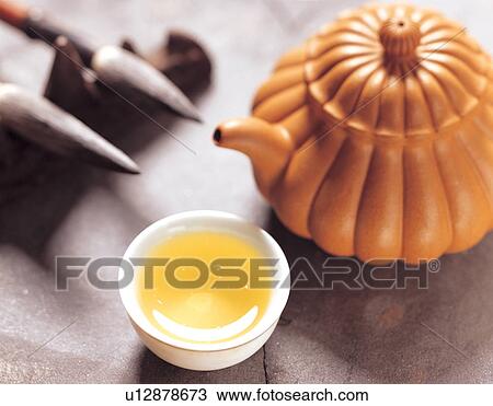 Stock Image - conventional, hot beverage, mug, ceramic, chinaware. Fotosearch