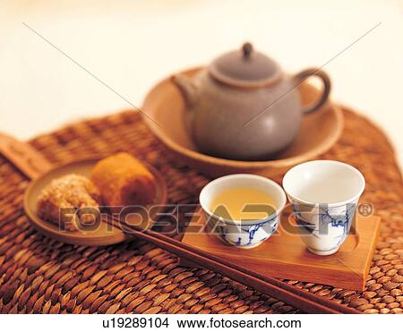 Picture - earthenware, printed, refreshment, handle, dishware, tradition, asian. Fotosearch