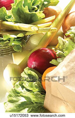 Stock Image - Edible, Red, Vegetable, Fresh, Sunlight, Group Of Objects. Fotosearch