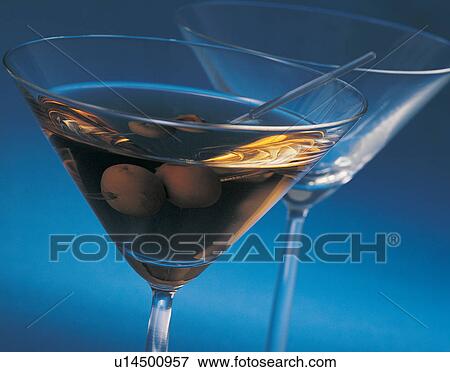Stock Photo - Blue, Close-Up, Colored Background, Day, Drink. Fotosearch