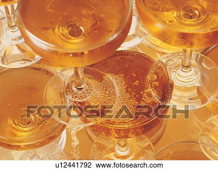 Stock Image - Celebration, Large Group Of Objects, Full Frame, Luxury, Liquid. Fotosearch