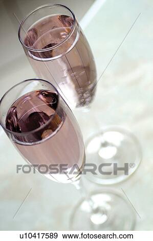 Stock Photo - Champagne Flute, Two Objects, Alcohol, Champagne, Luxury, Stem Glass. Fotosearch