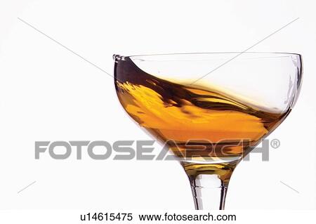 Stock Photography - Drink, White Background, Indoor, Refreshment, Tilt, One Object. Fotosearch