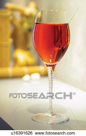 Stock Photograph - Hard Liquor, Indoor, Drink, Wine, Focus On Foreground, Wineglass. Fotosearch