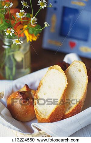 Flower and Bread in the Basket, High Angle View, Differential Focus View Large Photo Image Stock Image - Flower and Bread in the Basket, High Angle View, Differential Focus. Fotosearch