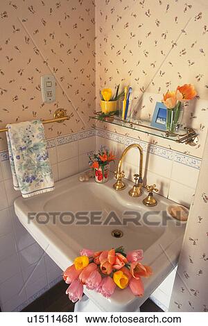 Stock Image - Lavatory, High Angle View. Fotosearch