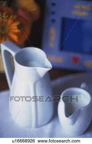 Milk in the Pitcher, High Angle View, Differential Focus View Large Photo Image Stock Photograph - Milk in the Pitcher, High Angle View, Differential Focus. Fotosearch