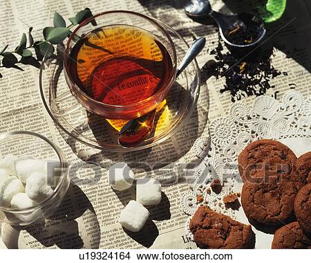 Picture - Tea Time Image, High Angle View. Fotosearch