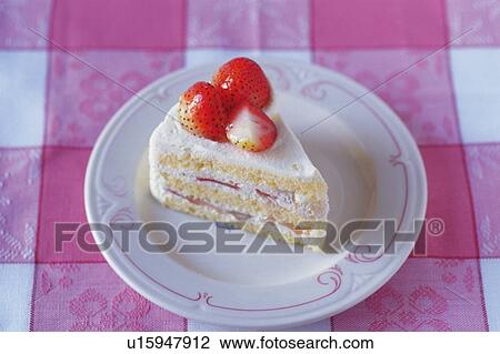 Cake on the Plate, High Angle View View Large Photo Image Stock Image - Cake on the Plate, High Angle View. Fotosearch