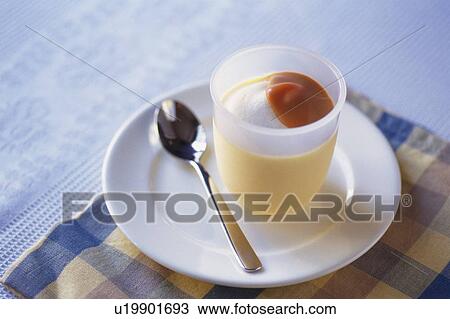 Stock Image - Creme Caramel. Fotosearch