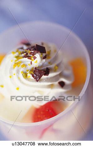 Fruit Dessert, Close Up View Large Photo Image Stock Photo - Fruit Dessert, Close Up. Fotosearch