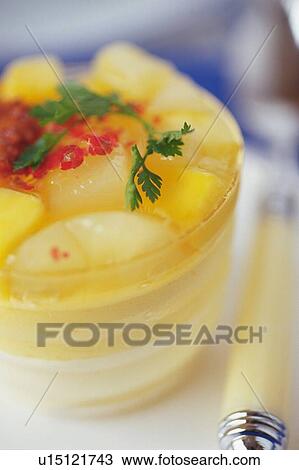 Fruit Dessert on the Plate, Close Up View Large Photo Image Stock Image - Fruit Dessert on the Plate, Close Up. Fotosearch