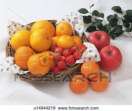 Stock Photo - Assorted Fruits, High Angle View. Fotosearch