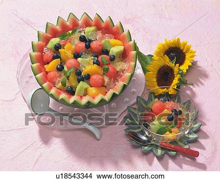 Fruit Cocktail, High Angle View View Large Photo Image Picture - Fruit Cocktail, High Angle View. Fotosearch