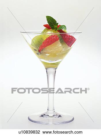 Stock Image - Fruit Dessert, Front View. Fotosearch