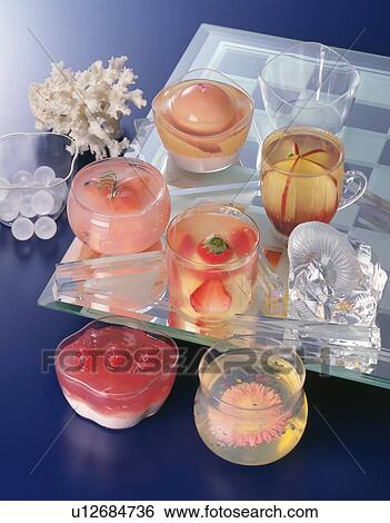 Stock Photograph - Fruit Jelly, High Angle View. Fotosearch