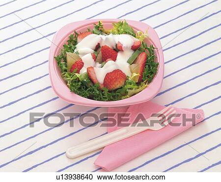 Stock Image - Fruit Salad, High Angle View. Fotosearch